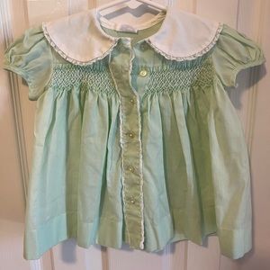 Smocked baby dress
